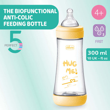 Biberão Perfect 5 300ml Fluxo Rápido Azul