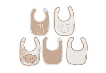 Jollien Babete Jersey Impermeável – Miffy Heads – Pack de 5
