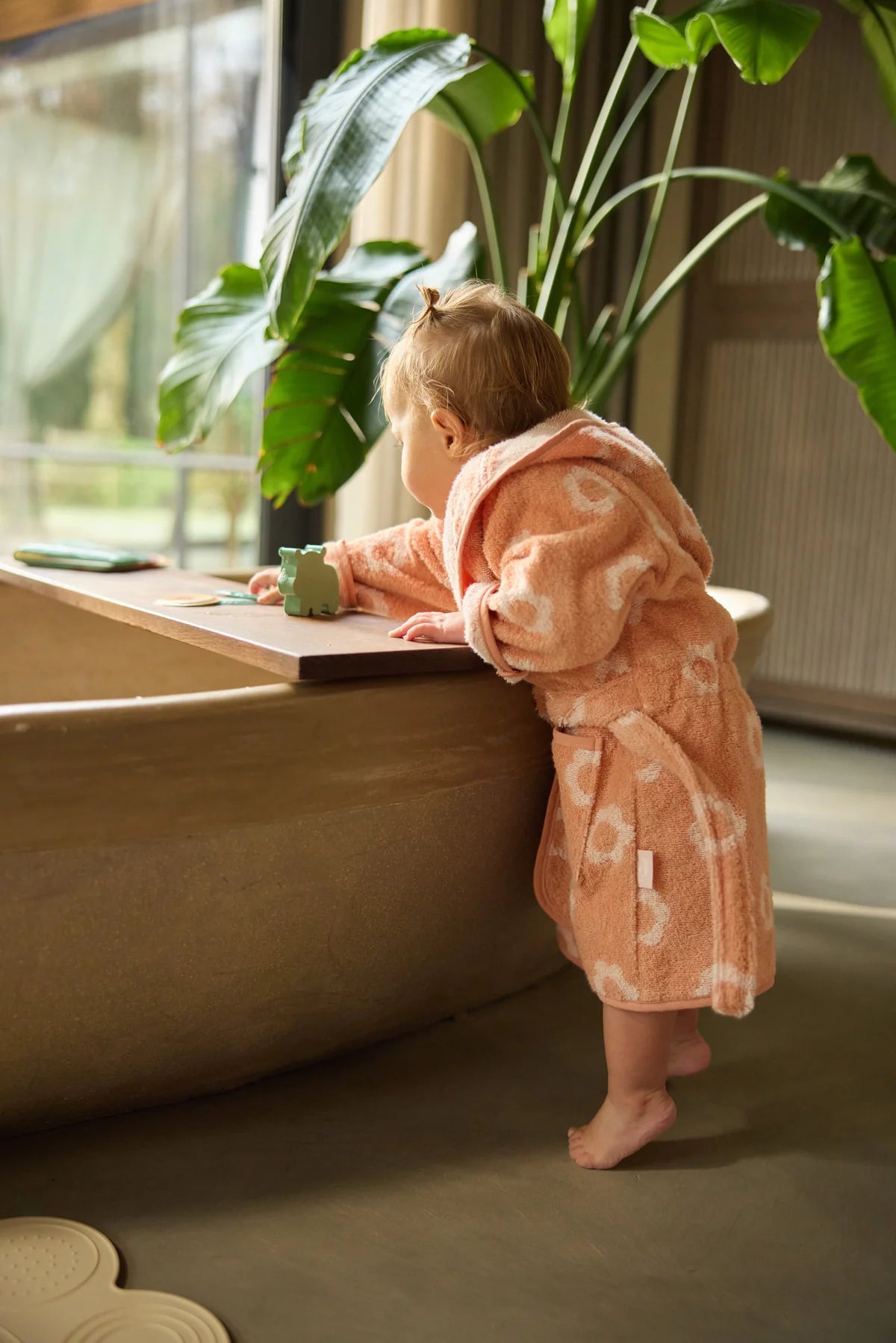 Jollein Roupão 1-2 anos - Jacquard Flower Blush