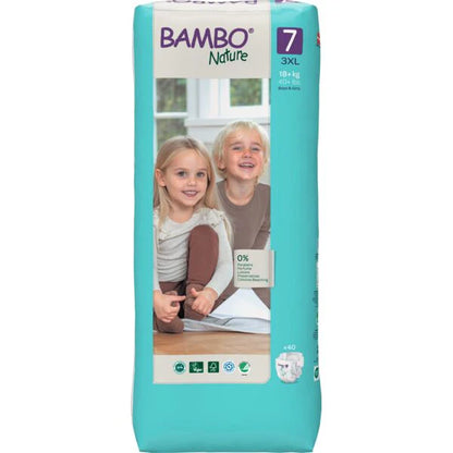 Fraldas Bambo Nature T7 - 3XL 18+Kg - 40 Fraldas