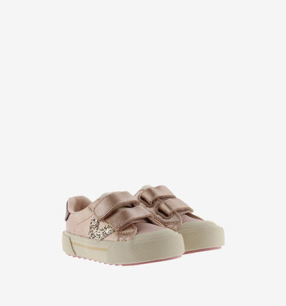 Sapatilhas Victoria - Tribu Tiras Metal & Glitter Nude
