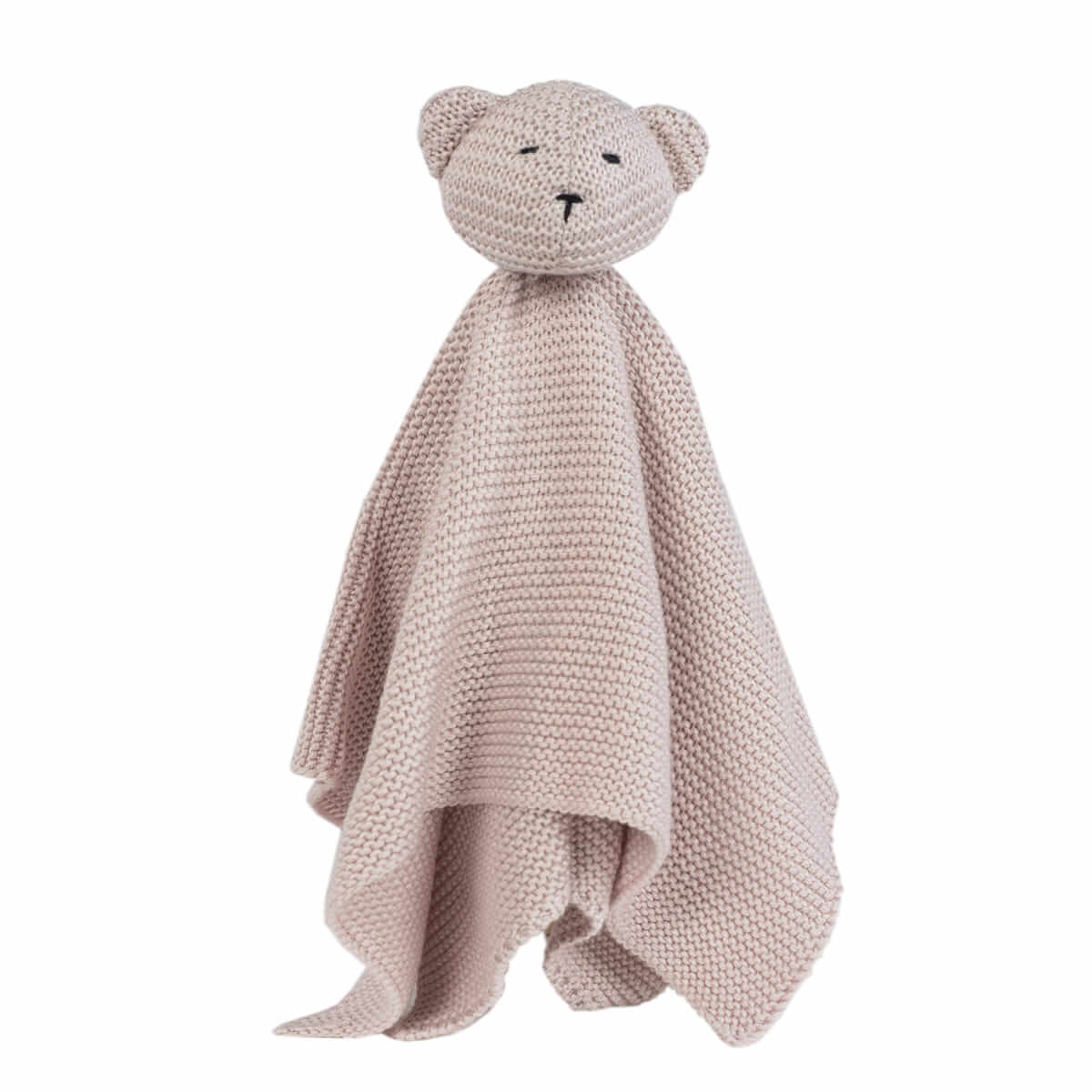 Urso Doudou de Malha Cor-de-rosa