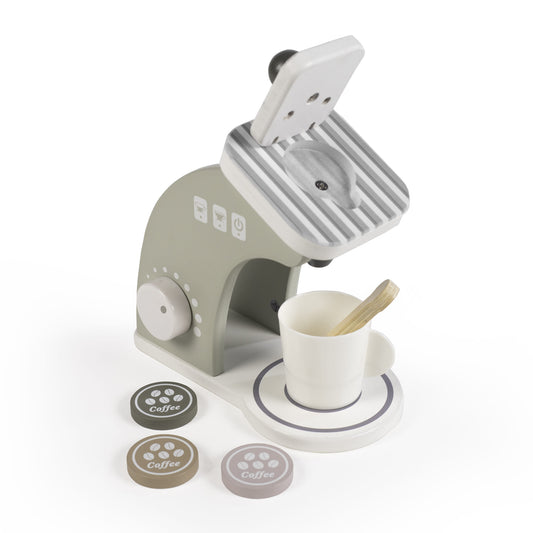 Walking Mum Máquina de Café de Madeira Botton