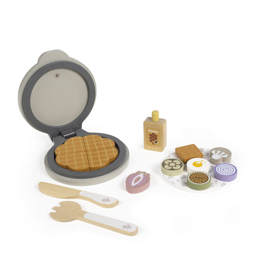 Walking Mum Máquina de Waffles de Madeira Botton