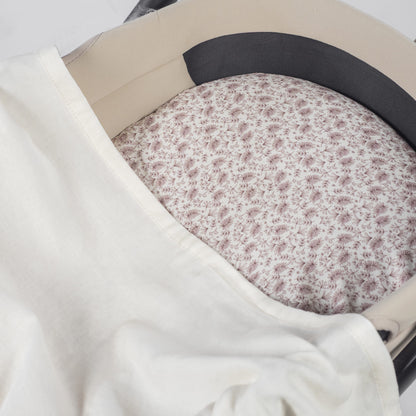 Walking Mum Conjunto de Lençol para Alcofa + Musselina - Gala Cerise