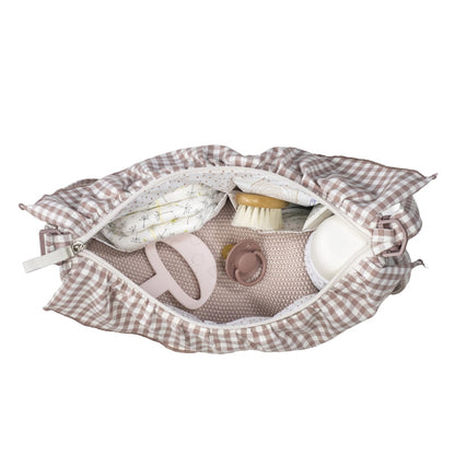 Walking Mum Bolsa Crossbody Góndola - Praliné Vichy Moka