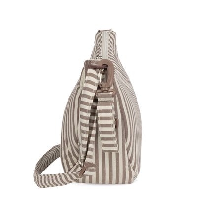 Walking Mum Bolsa Crossbody Góndola - Praliné Strips Moka