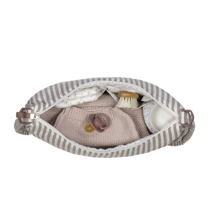 Walking Mum Bolsa Crossbody Góndola - Praliné Strips Moka