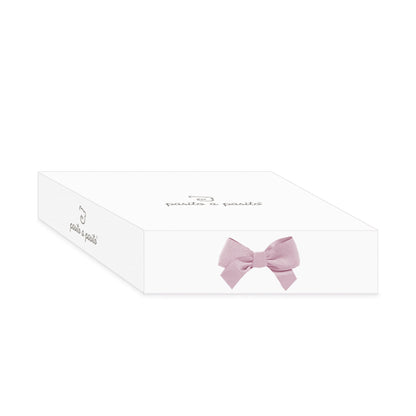 Conjunto 3 peças Pasito a Pasito -  Tricot Rosa