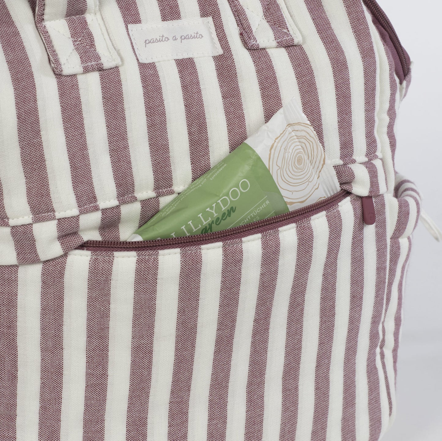 Pasito a Pasito Mochila - Cherry Rayas