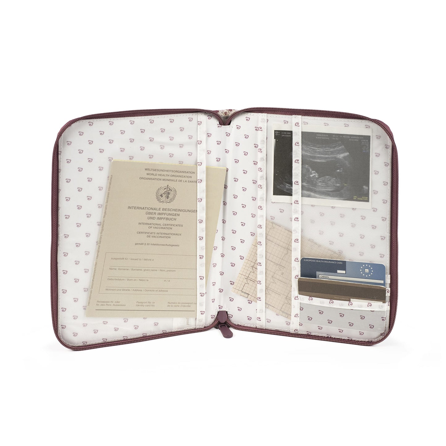 Pasito a Pasito Porta-Documentos - Cherry Rayas