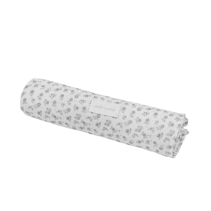 Pasito a Pasito Musselina - Little Bloom Flowers Gris