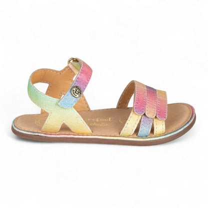 Sandálias em Pele com Velcro Barefoot | Chetto