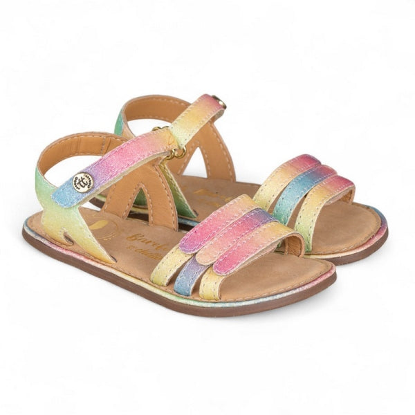 Sandálias em Pele com Velcro Barefoot | Chetto