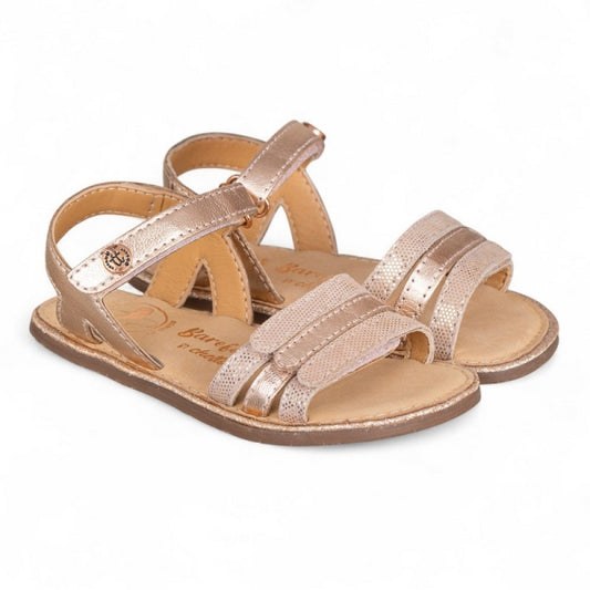 Sandálias em Pele com Velcro Barefoot | Chetto