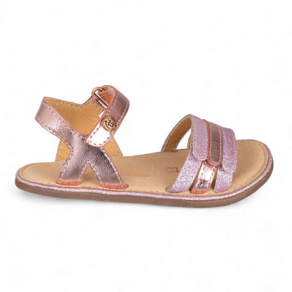 Sandálias em Pele com Velcro Barefoot | Chetto