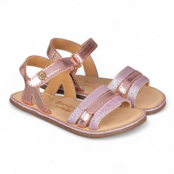 Sandálias em Pele com Velcro Barefoot | Chetto