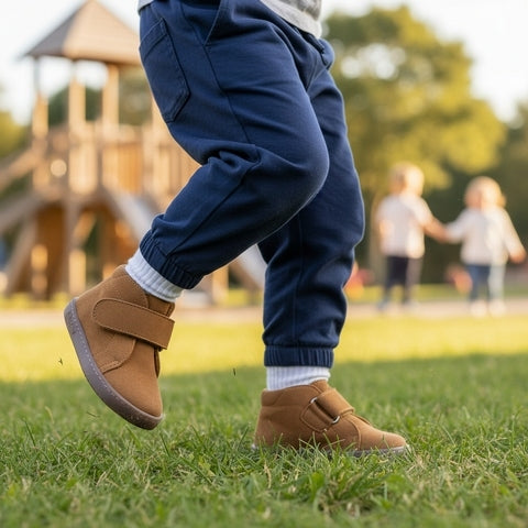 Botim Barefoot Chetto em Pele - Camel