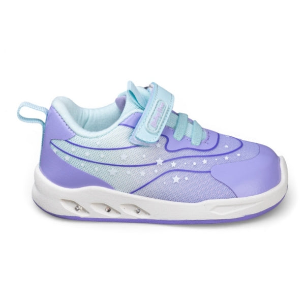 1126530 Morado - Ténis com Luzes Estampado Fantasia Barefoot Chetto