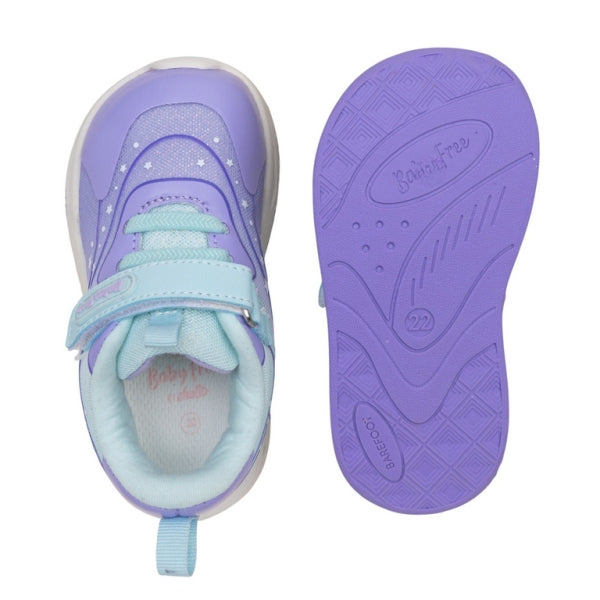 1126530 Morado - Ténis com Luzes Estampado Fantasia Barefoot Chetto
