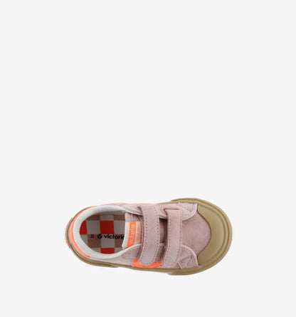 Sapatilhas Victoria - Tribu Forma Larga Couro Rachado & Contraste