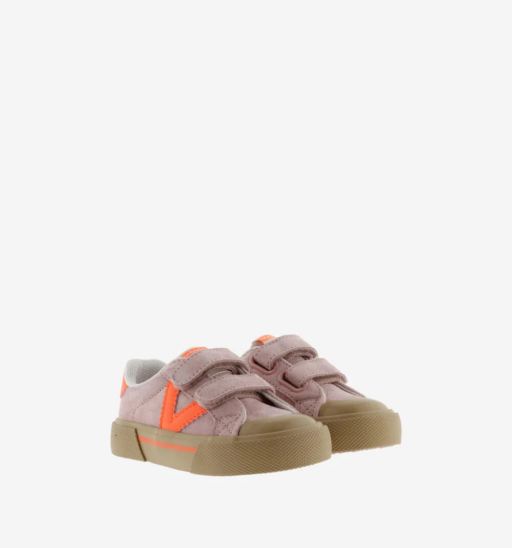 Sapatilhas Victoria - Tribu Forma Larga Couro Rachado & Contraste