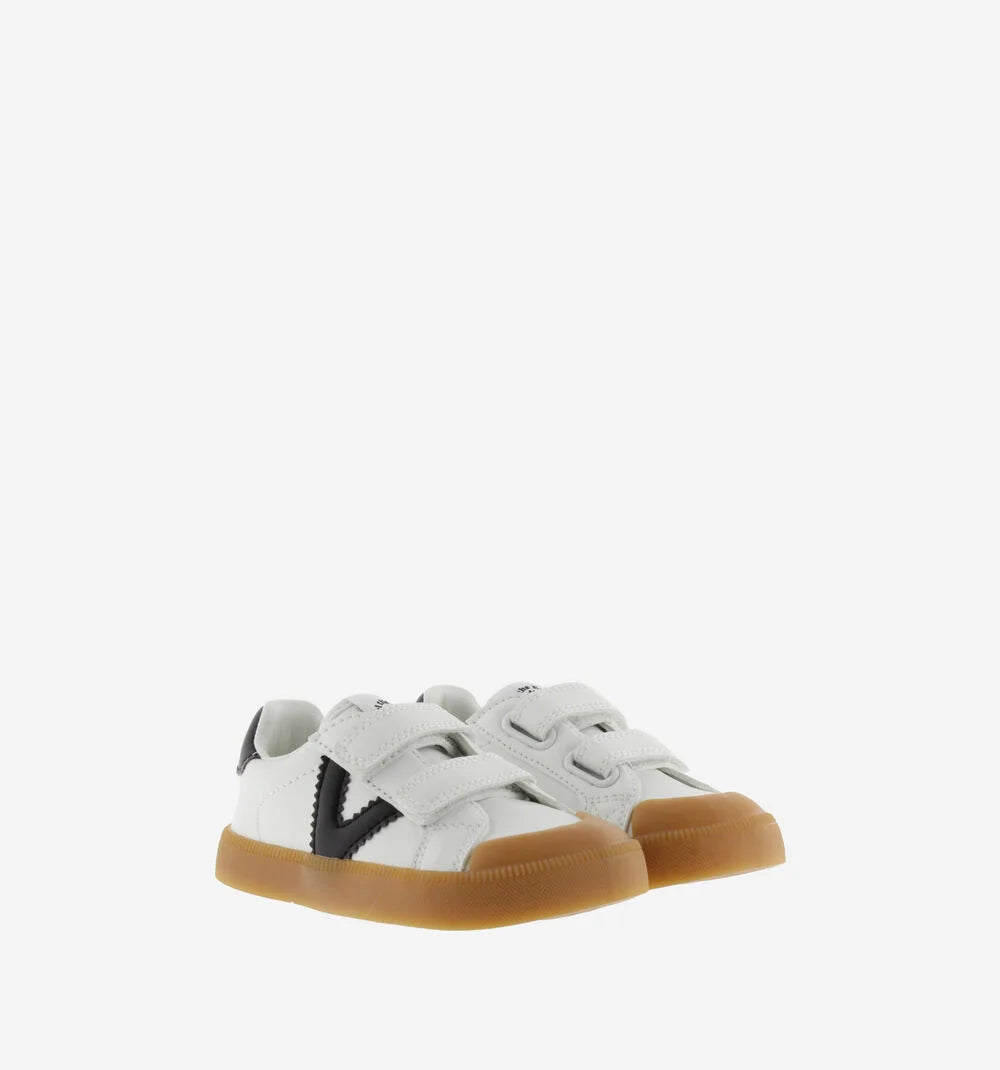 Sapatilhas Victoria - Oliver Tiras Barefoot Efeito Pele & Contraste Blanco