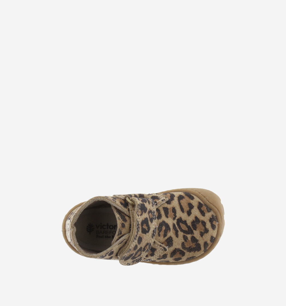 Botas Victoria - Bosco Tira Barefoot Couro Leopardo