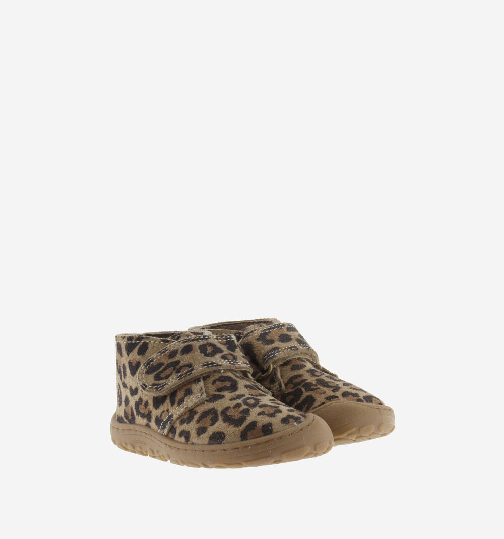Botas Victoria - Bosco Tira Barefoot Couro Leopardo