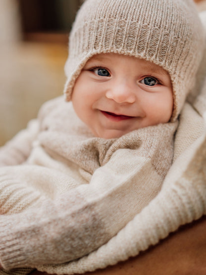 Wedoble - LITTLE TEDDY BEAR 
Camisola com ursinho Tricotada em Lã Merino