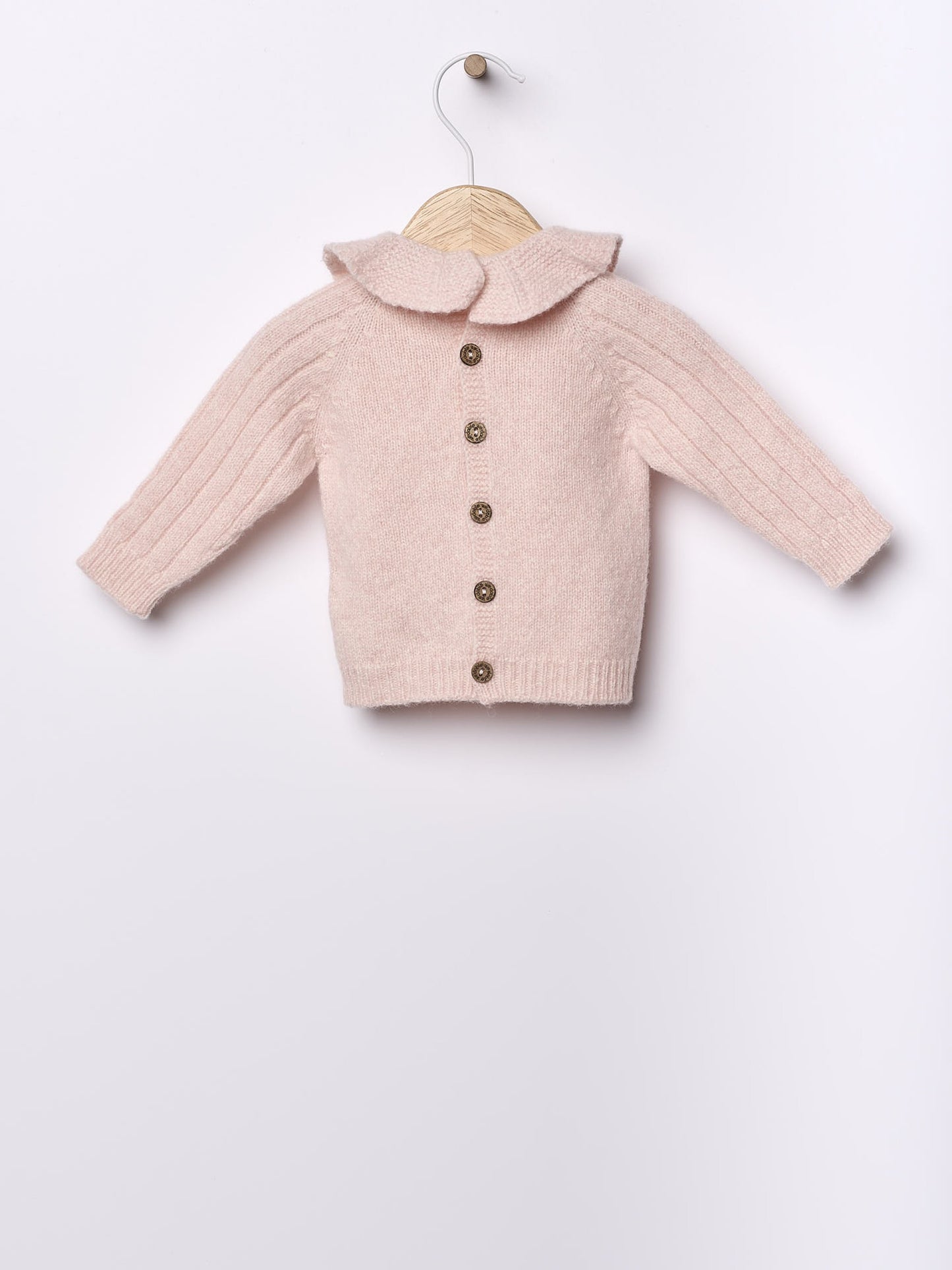 Wedoble - BUNNY AND FRIENDS 
Camisola Tricotada em Lã Merino Rosa Mouliné