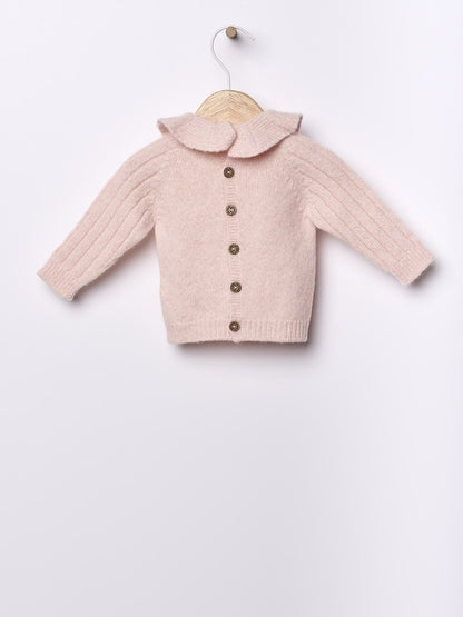 Wedoble - BUNNY AND FRIENDS 
Camisola Tricotada em Lã Merino Rosa Mouliné