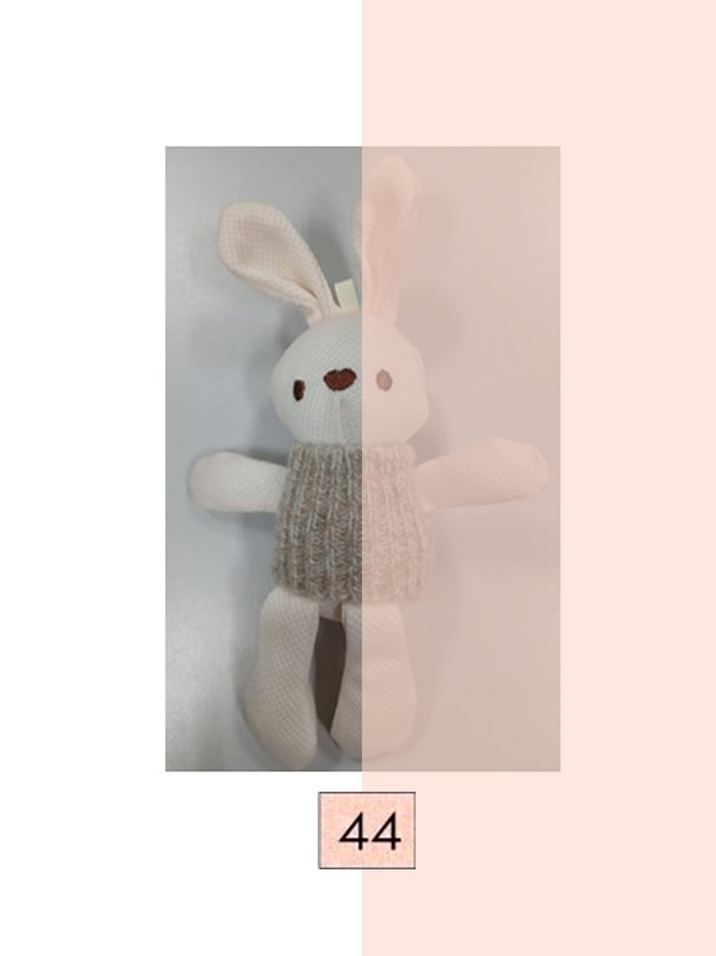 Wedoble - BUNNY AND FRIENDS Coelhinho de Peluche Rosa Mouliné
