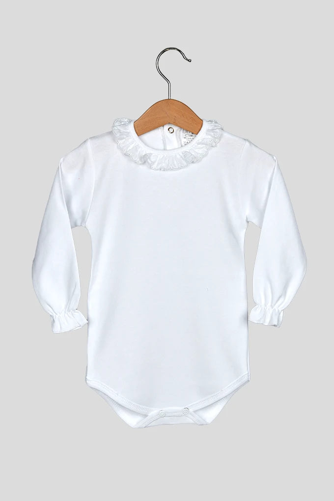 Body Cardado c/ Gola Bordada Pintas