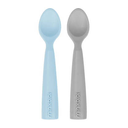 Pack de 2 Colheres de Silicone  - Mineral Blue/Powder Grey