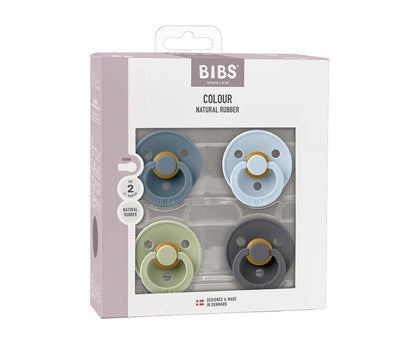 Pack 4 Chupetas BIBS Colour Petrol/Sage/Baby Blue/Iron