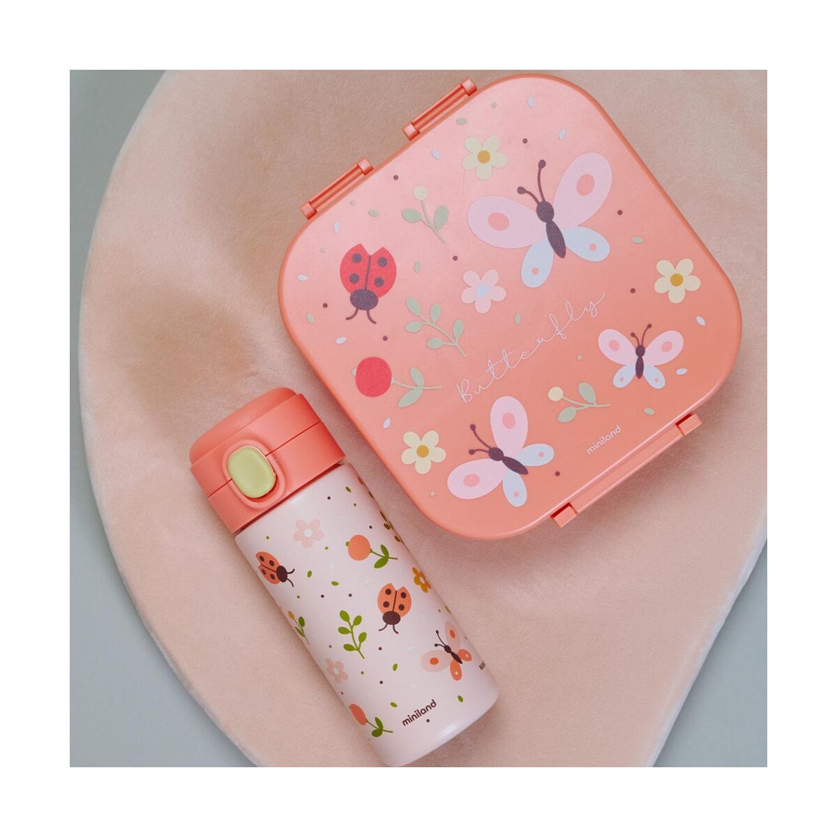 Lancheira Infantil 1200ml Miniland - Butterfly