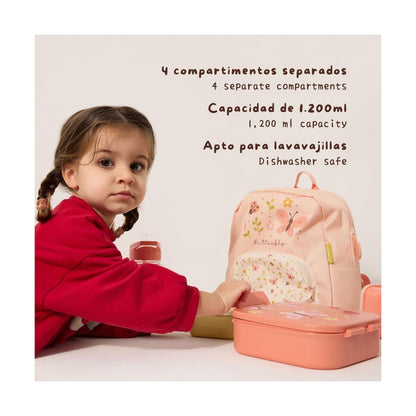 Lancheira Infantil 1200ml Miniland - Butterfly