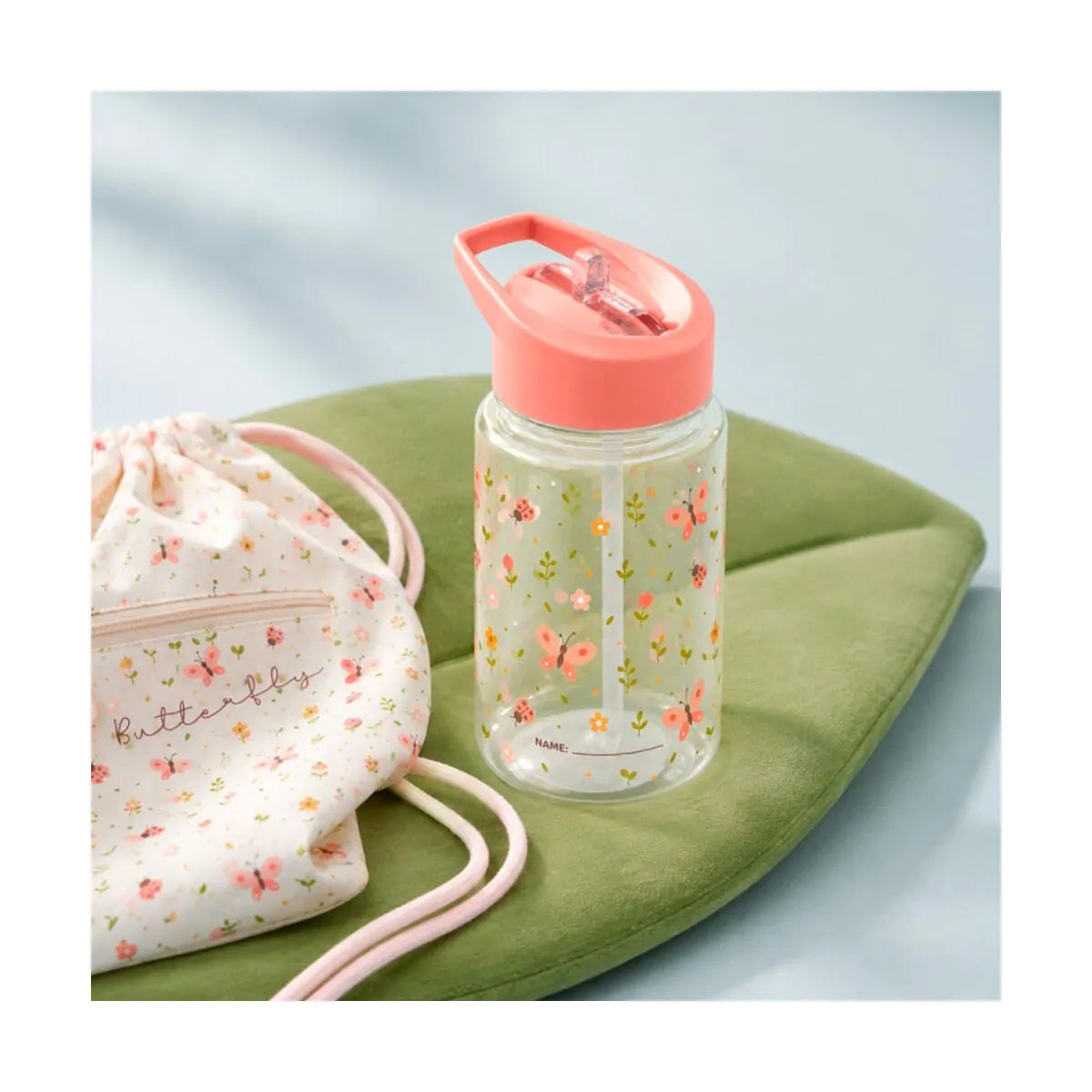 Garrafa Infantil Kiddie 450ml Miniland - Butterfly