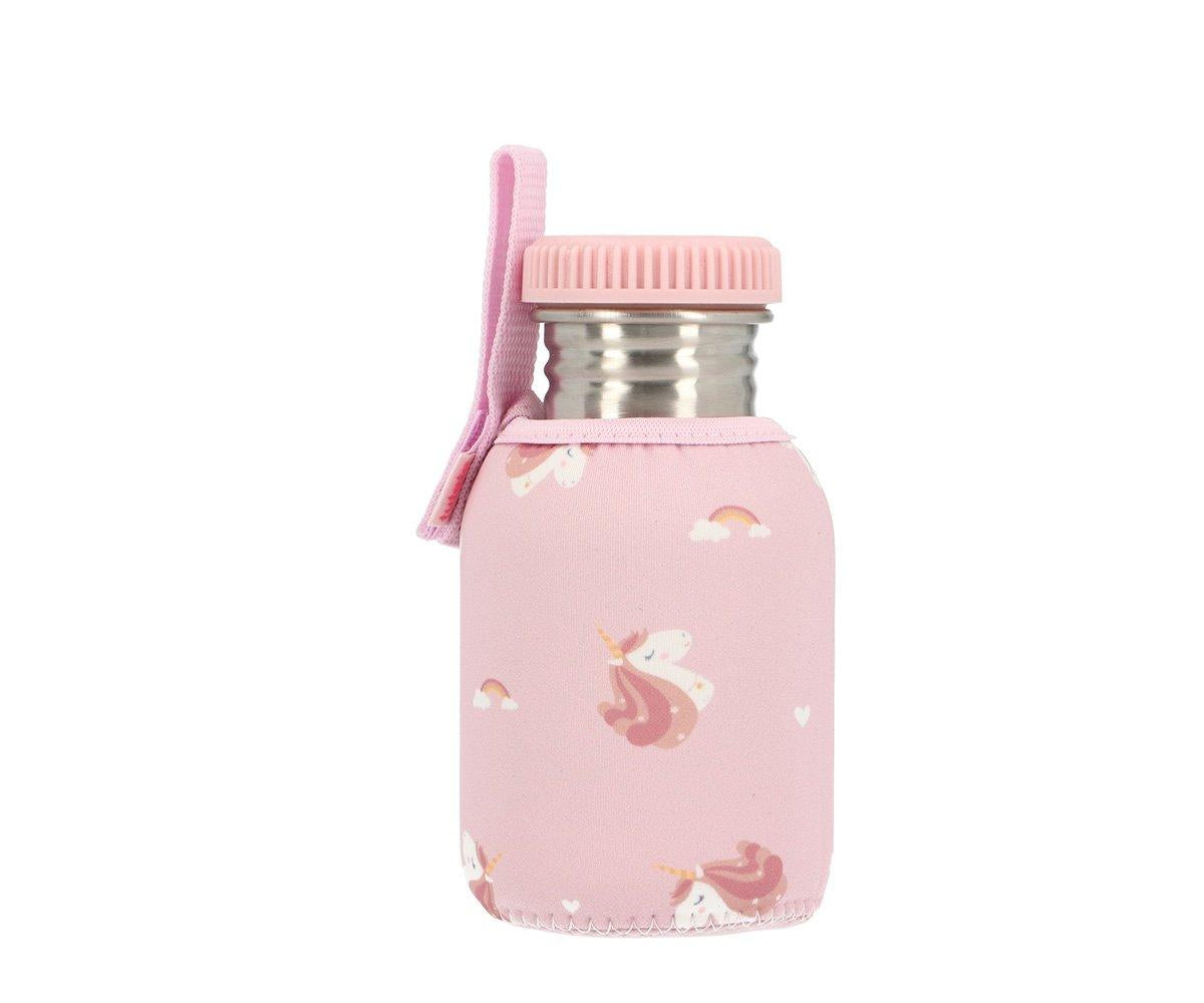 Garrafa de aço 350 ml + Forro Neoprene Personalizável - Magical Unicorn