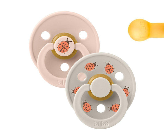 BIBS Studio Colour - Round Ladybug Blush Mix