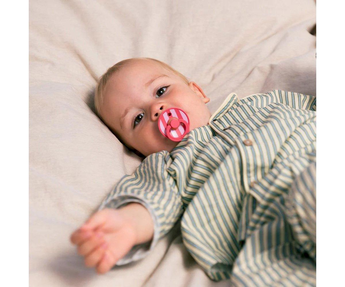 BIBS Studio Colour - Round Block Baby Pink Coral