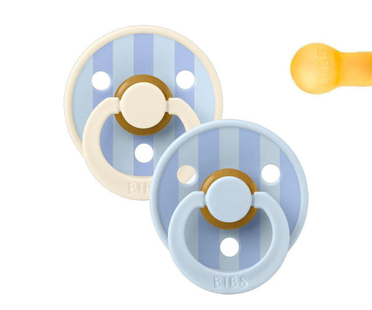 BIBS Studio Colour - Round Block Baby Blue Dusty Blue Mix