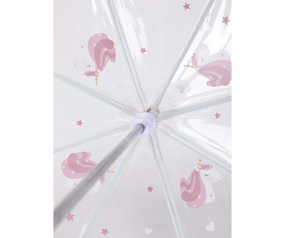 Guarda-Chuva Infantil Transparente Tutete - Magical Unicorn