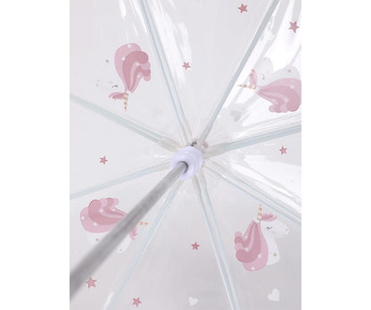 Guarda-Chuva Infantil Transparente Tutete - Magical Unicorn
