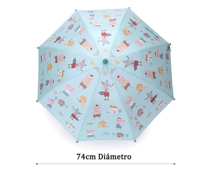 Guarda-Chuva Infantil Tutete - The Three Little Pigs