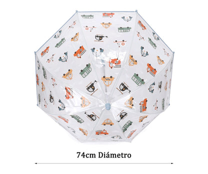 Guarda-Chuva Infantil Transparente Tutete - City Cars