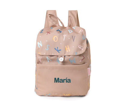 Mochila Pequena Tecido Personalizável Tutete - Funny Letters