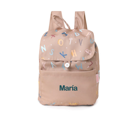 Mochila Pequena Tecido Personalizável Tutete - Funny Letters