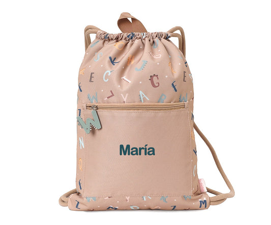 Mochila Saco Impermeável Personalizável Tutete - Funny Letters